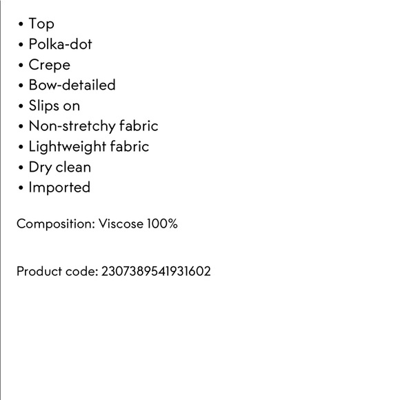 Zimmermann polka dot crepe blouse, sz 1 - Picture 7 of 9